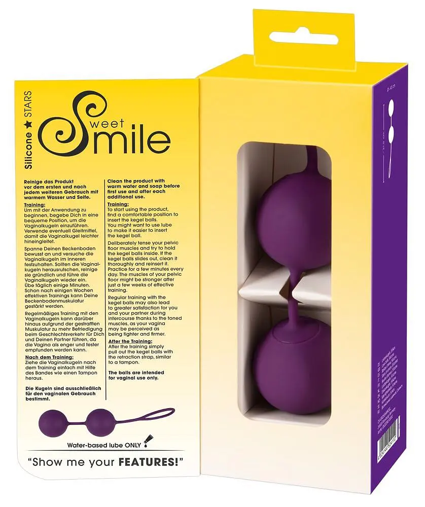 Вагінальні кульки Orion Sweet Smile XXL, 21.5 см, фіолетовий - фото 9