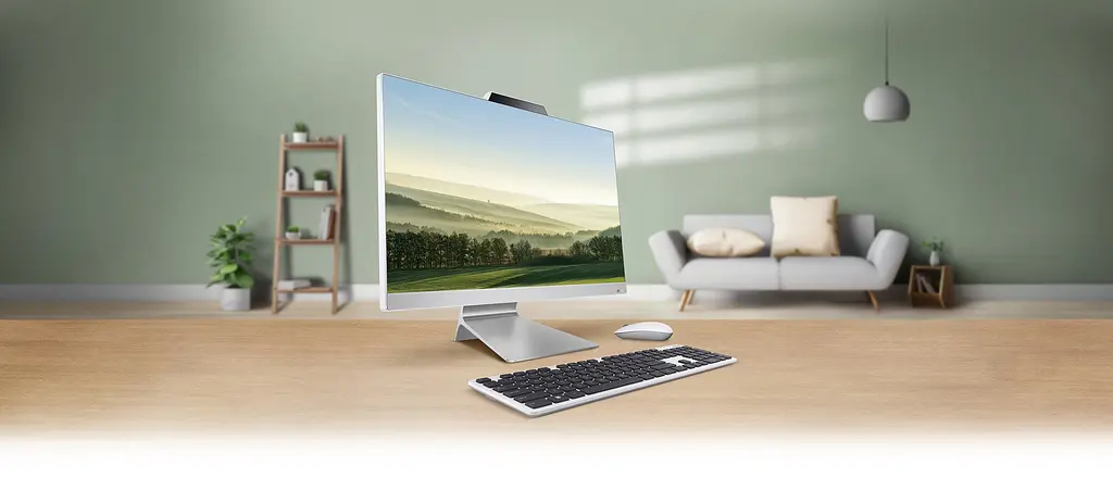 Комп'ютер персональний ASUS моноблок M3702WFAK-WA0340 27' FHD AG AMD R5-7520U 16GB F1TB UMA WiFi кл+м без ОС білий (90PT03M1-M00AP0) - фото 2