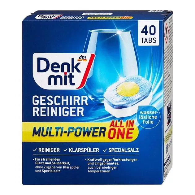 Таблетки для посудомийки Denkmit Multi-Power 40 шт (4066447789331)