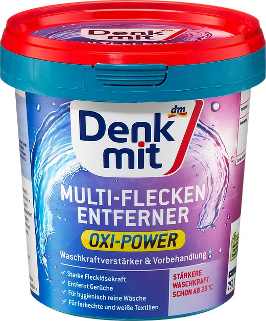 Плямовивідник Denkmit Oxi Power для кольорової білизни 750 г (4066447790412)