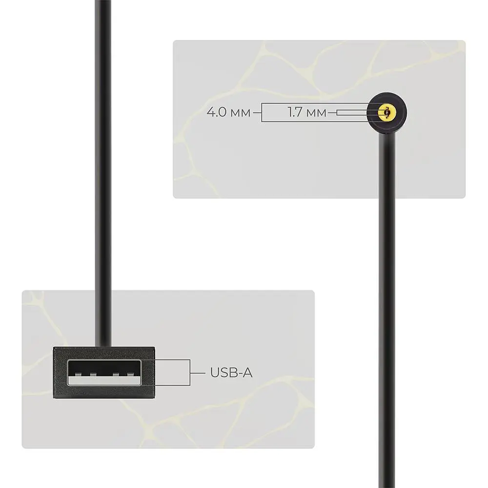 Кабель живлення ArmorStandart USB - DC 4.0x1.7 12V 0.8 м (ARM79301) - фото 3