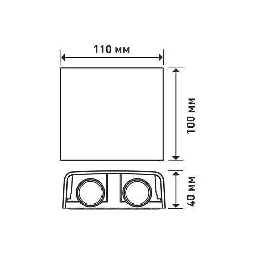 Фасадний світлодіодний світильник MAXUS MWL 4W 3CCT IP65 BL Square - фото 5