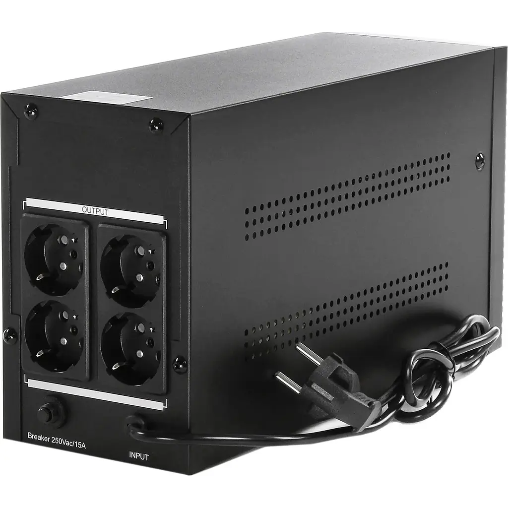 Джерело безперебійного живлення FrimeCom 1500 ВА / 900 Вт / 9 А*ч GS-1500 LCD) - фото 3