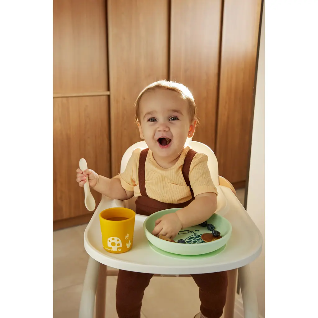 Силіконовий набір дитячого посуду Miniland BLW Forest 3 предмети (89639) - фото 7