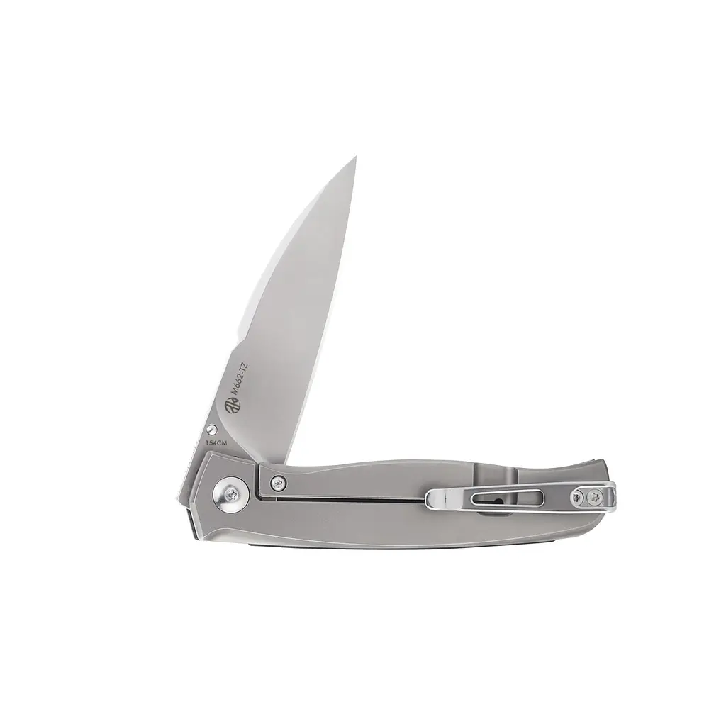 Ніж складаний кишеньковий Ruike M662-TZ, (7.4 см) steel 154СМ/TC4 (титан) + G10 чорний - фото 6