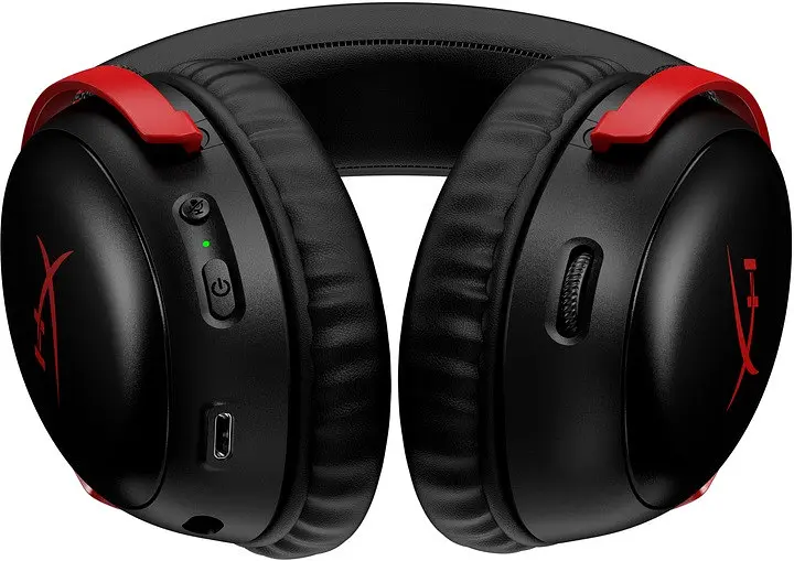 Навушники HyperX бездротові ігрові Cloud III Wireless USB-A/USB-C чорні червоні (77Z46AA) - фото 5
