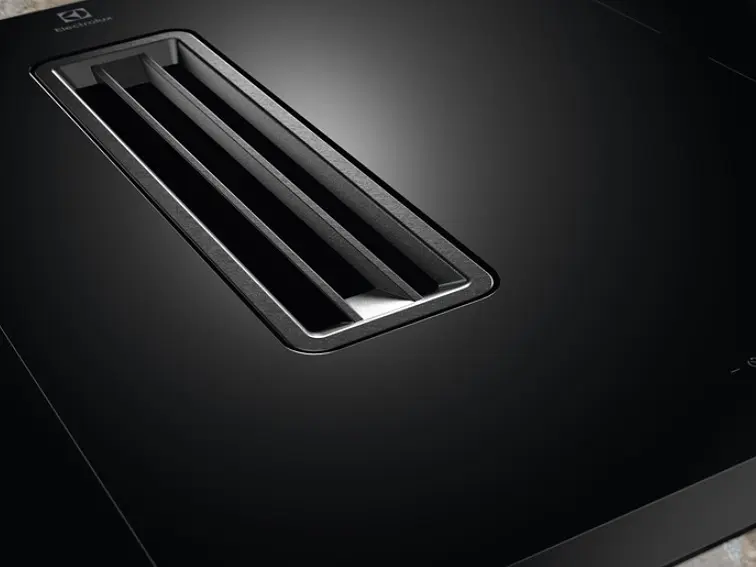 Electrolux Варильна повверхня індукційна, 80см, розширена зона, вбудована витяжка, Hob2Hood, чорний - фото 4