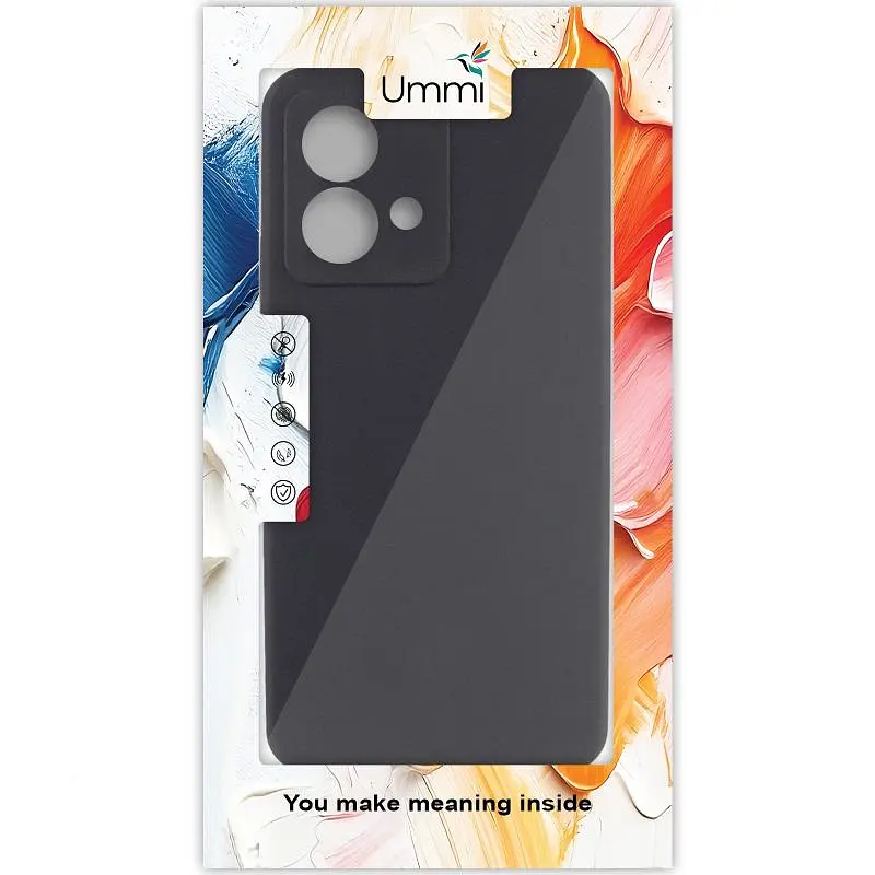 Чохол Ummi Silicone Cover Lakshmi Full Camera AA для Motorola Moto G84 Чорний/Black - фото 3
