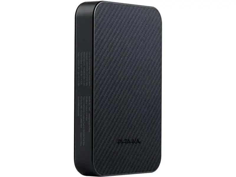 Зовнішній акумулятор (Power Bank) Pitaka Aramid Fiber Magnetic 10000mAh 20W Black (PBQ2501) - фото 3
