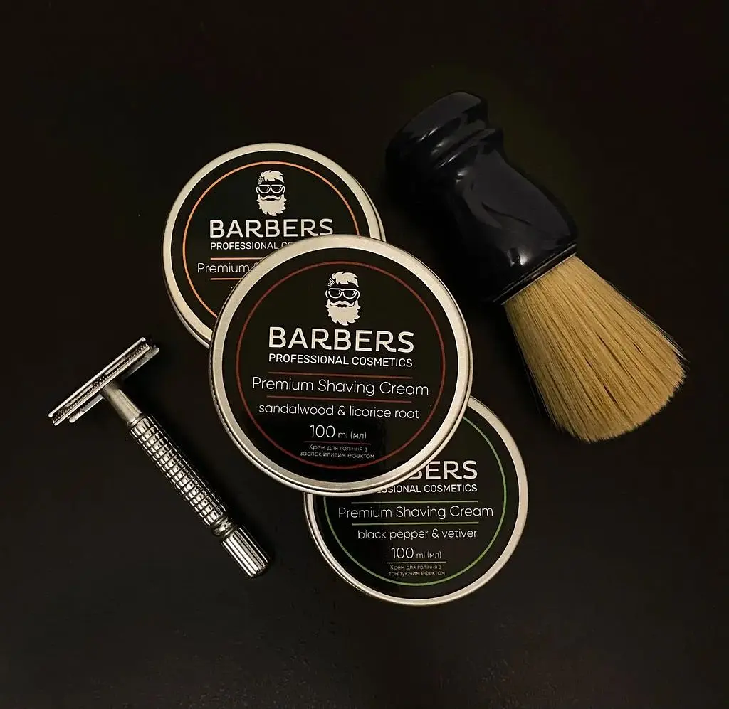 Крем для гоління Barbers Black Pepper-Vetiver з тонізуючим ефектом 100 мл - фото 6
