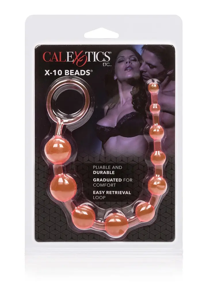 Анальний ланцюжок Calexotics X-10 Beads 28 см (рожевий) - фото 3