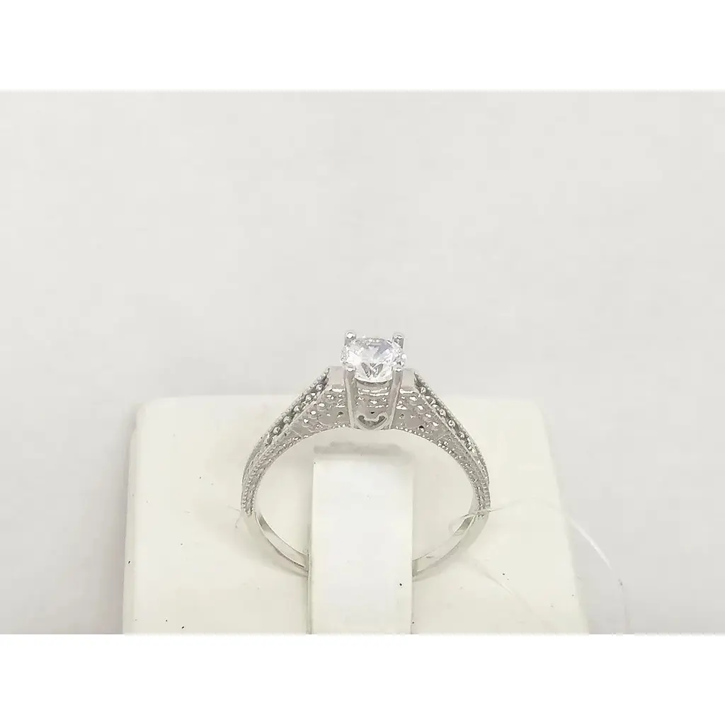 Срібне кільце Qvaliz з фіанітами. 901-00216 17,5 - фото 3