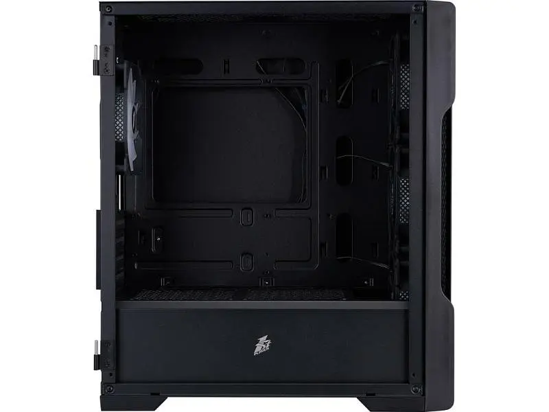 Корпус 1stPlayer T3-BK-4F1 Black - фото 2