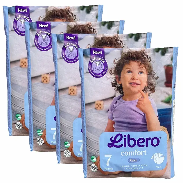 Підгузники Libero Comfort 7 (16-26 кг), 84 шт