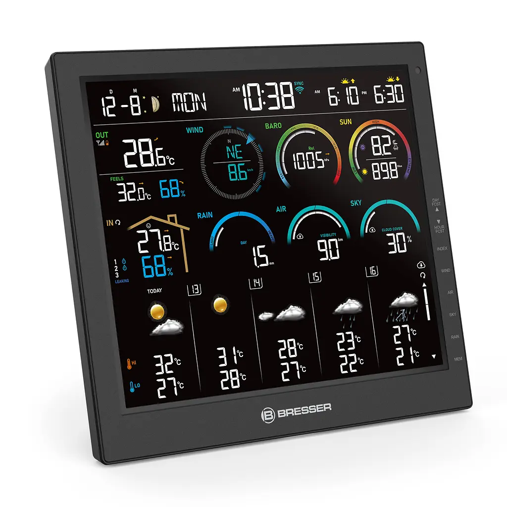 Метеостанція Bresser 4CAST 10" WiFi Weather Station 8-in-1 (15198) - фото 3