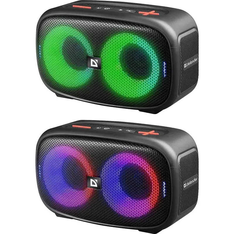 Акустична система 1.0 Defender Q5 20 Вт Bluetooth/FM/USB/TF/IPX5, LED, чорна - фото 9