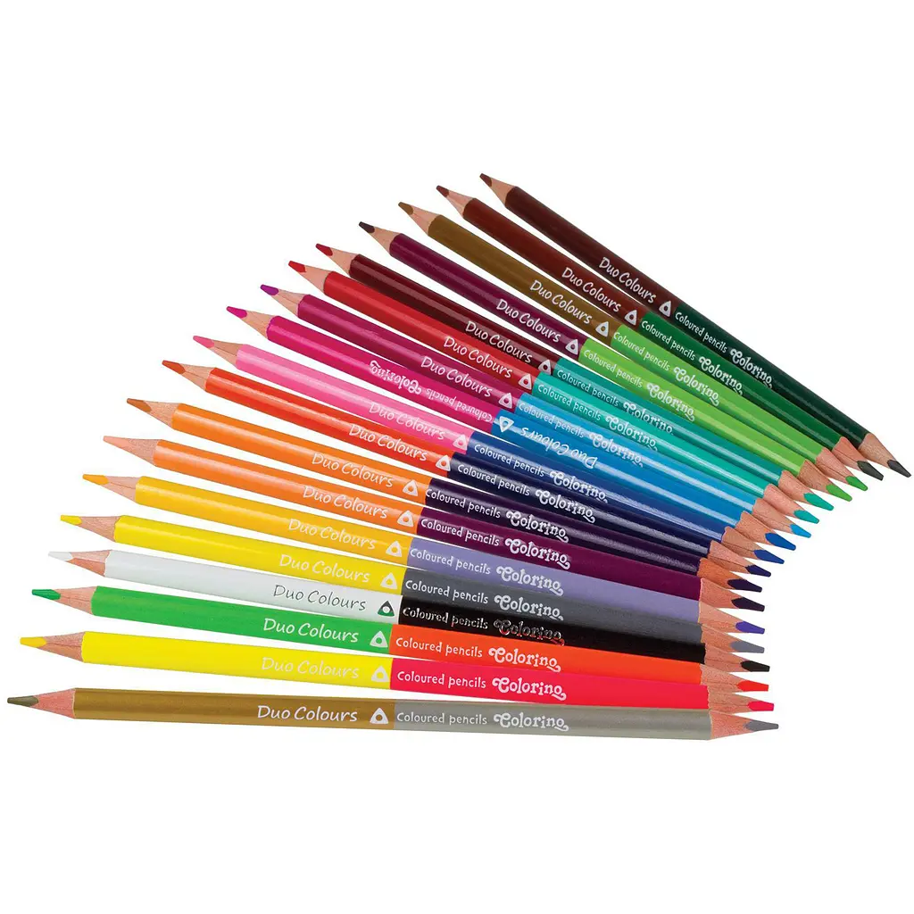 Олівці кольорові Colorino Duo Colors двосторонні 24 кольори 12 шт. (33046PTR) - фото 2