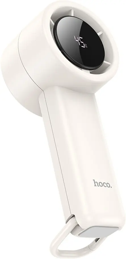 Вентилятор портативний Hoco HX63 Fashion high-speed handheld fan white - фото 3