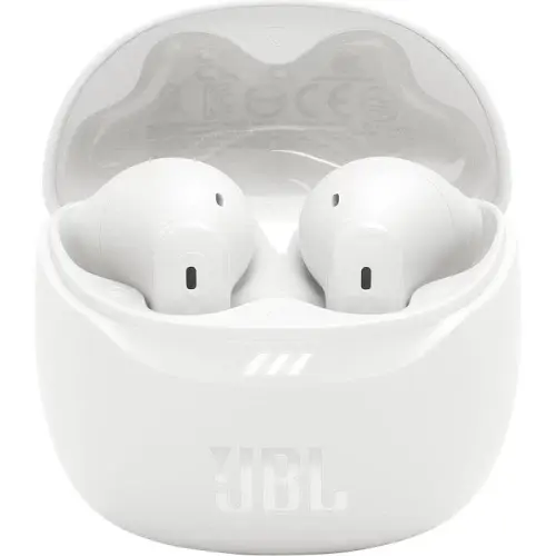 Навушники бездротові JBL Tune Flex 2, White, Bluetooth, мікрофон, акумулятор 55 mAh, чохол з функцією зарядки, технологія "JBL Pure Bass Sound" (JBLTFLEX2WHT) - фото 2