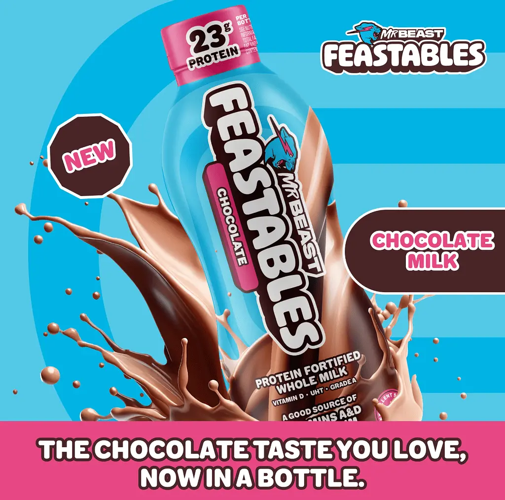 Шоколадне молоко Feastables MrBeast Protein Fortified Chocolate Milk 414 мл - фото 4