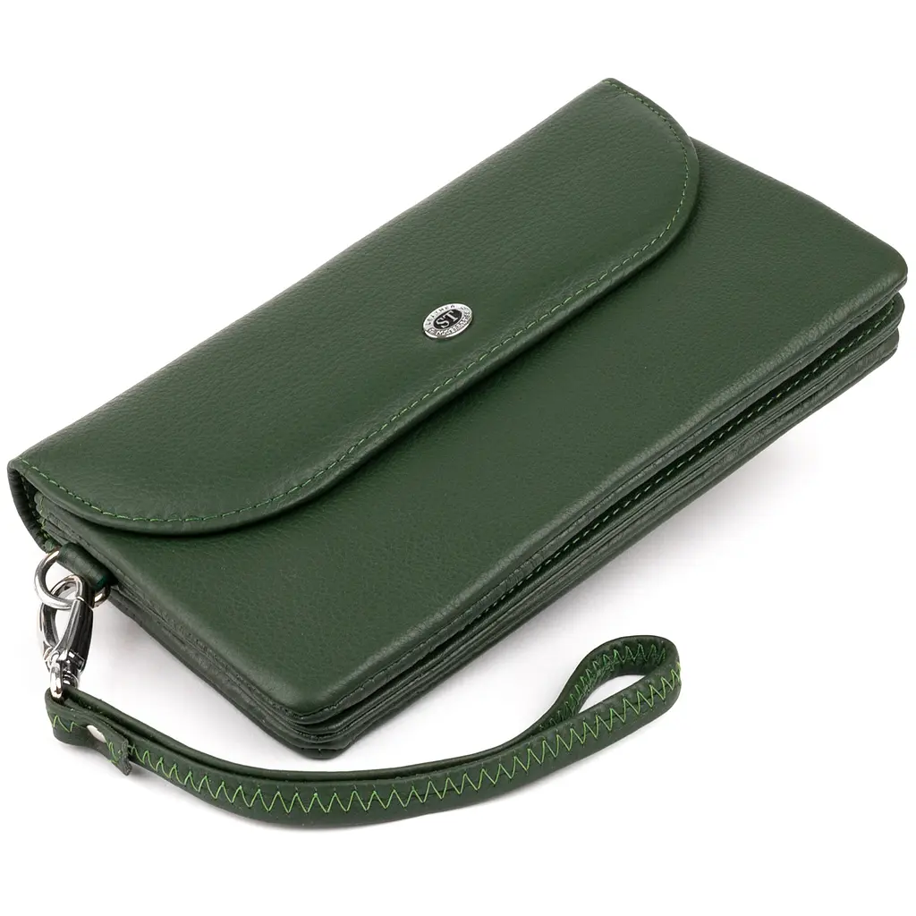 Женский кожаный кошелек-клатч ST Leather 19х9.5х2.5 см acs0015827 - фото 4