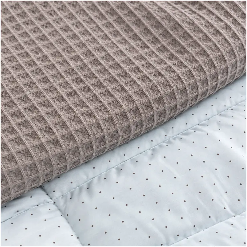 Плед дитячий MirSon Poplin Waffle Sleeping animals 110х140 см (2200013892489)