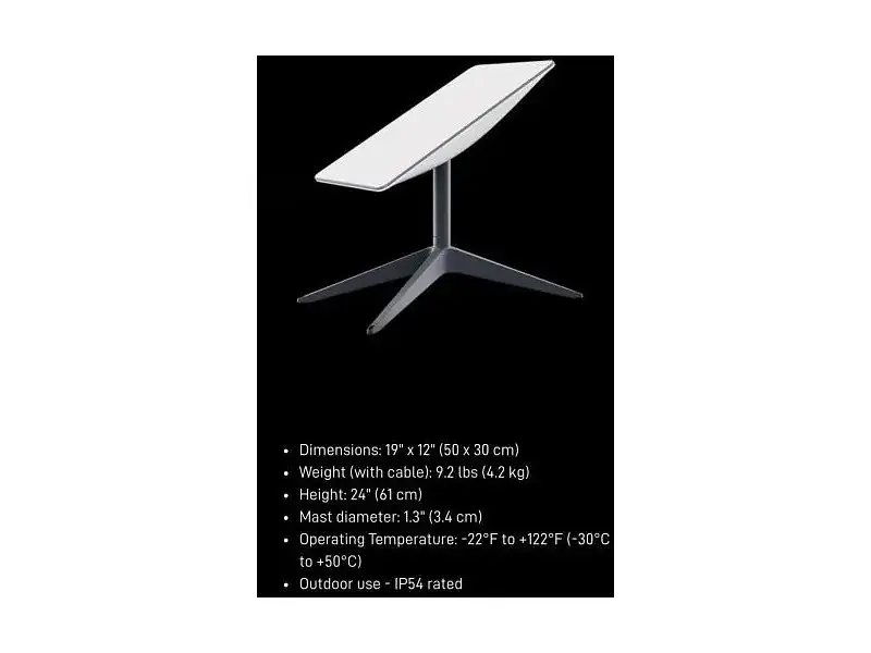 Супутниковий модем Starlink Internet Satellite Dish Kit v2 - фото 3