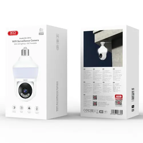 Наружна камера спостереження XO CR14 Standard Edition Magic Bulb 200W Піксель Camera Біла - фото 2