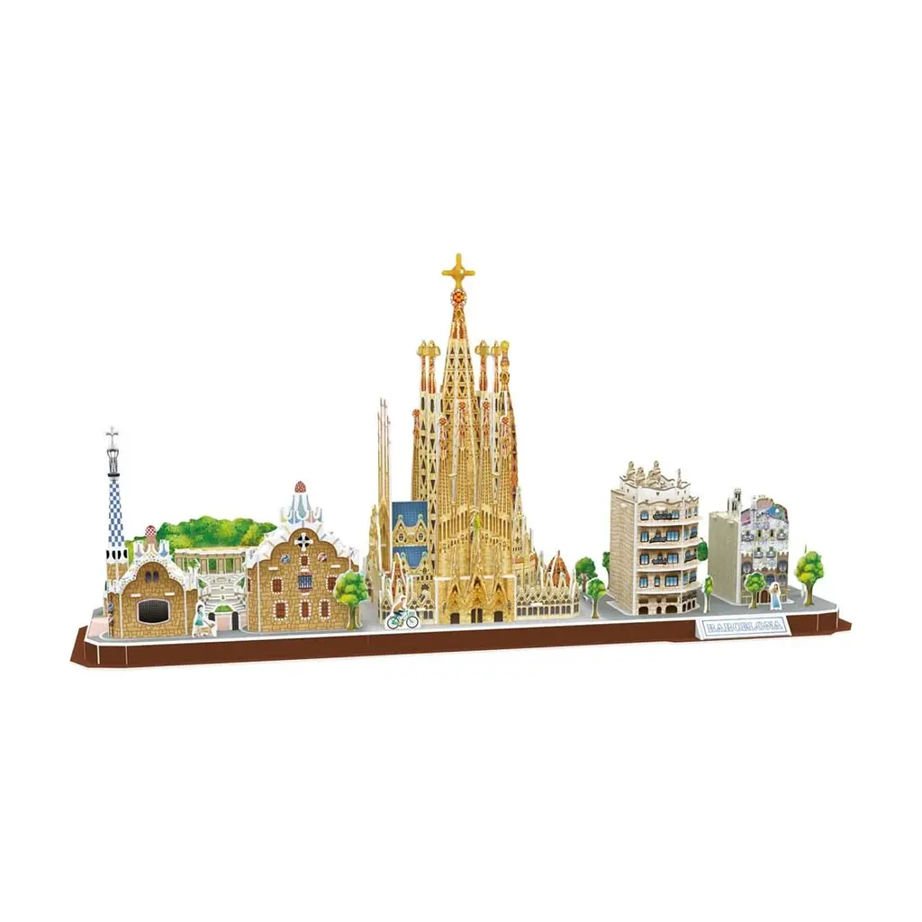 Пазл Cubic Fun Тривимірна головоломка-конструктор City Line Barcelona (MC256h) - фото 2