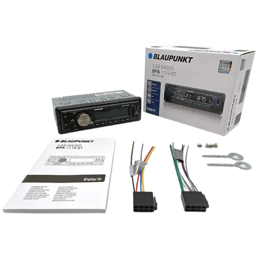 Автомагнитола Blaupunkt BPA 1119 BT USB/SD с Bluetooth с синей подсветкой кнопок - фото 4