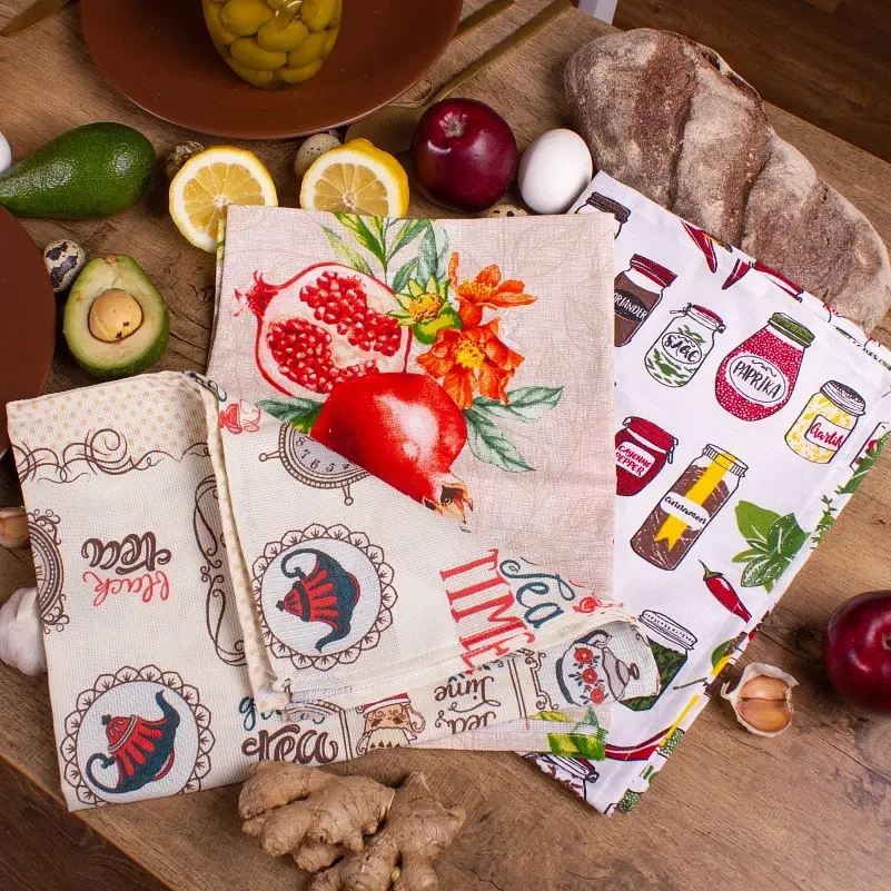 Набор полотенец MirSon №644 Assorted fruit 60х45 см 3 шт. (2200006740971) - фото 3