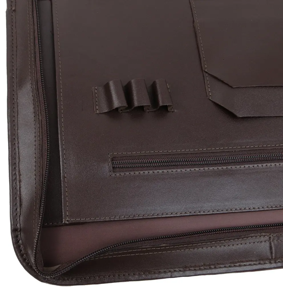Шкіряна ділова папка Portfolio Port1022 Коричнева - фото 6