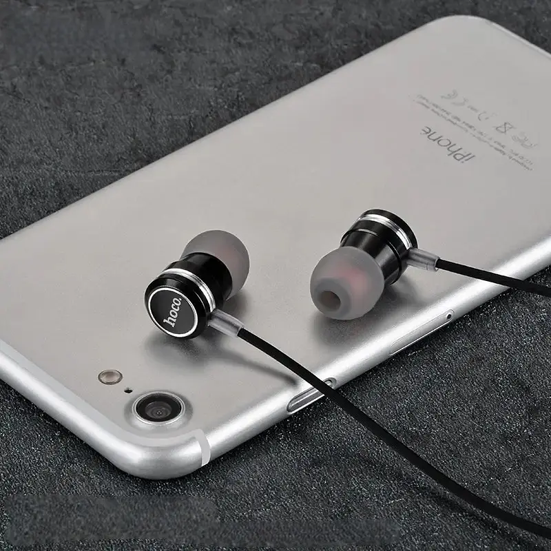 Дротові навушники Hoco M16 Ling Sound, 3.5mm, 1.2m, Чорний - фото 4