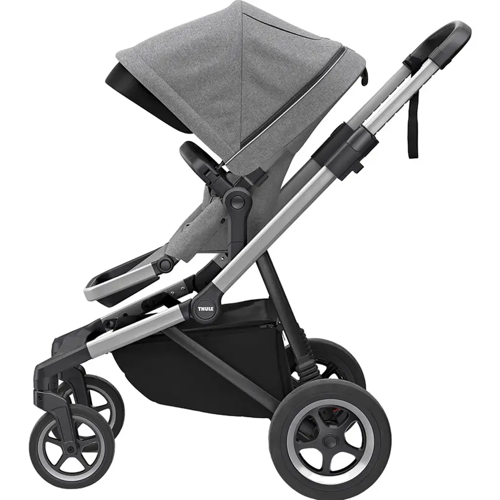 Детская коляска Thule Sleek Aluminum/Gray Melange [11000006] [107627] - фото 3