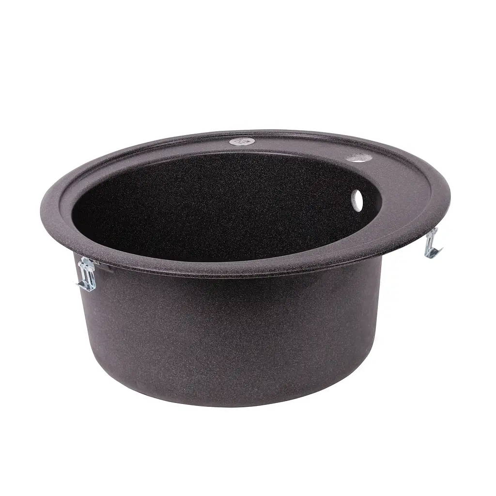Кухонна мийка Lidz D510/200 GRF-13 (LIDZGRF13D510200), Графіт - фото 4