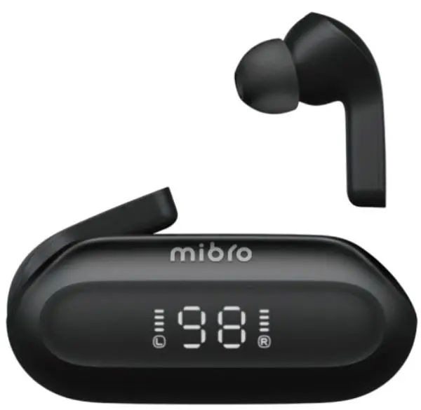Навушники Mibro Earbuds 3 Black - фото 2