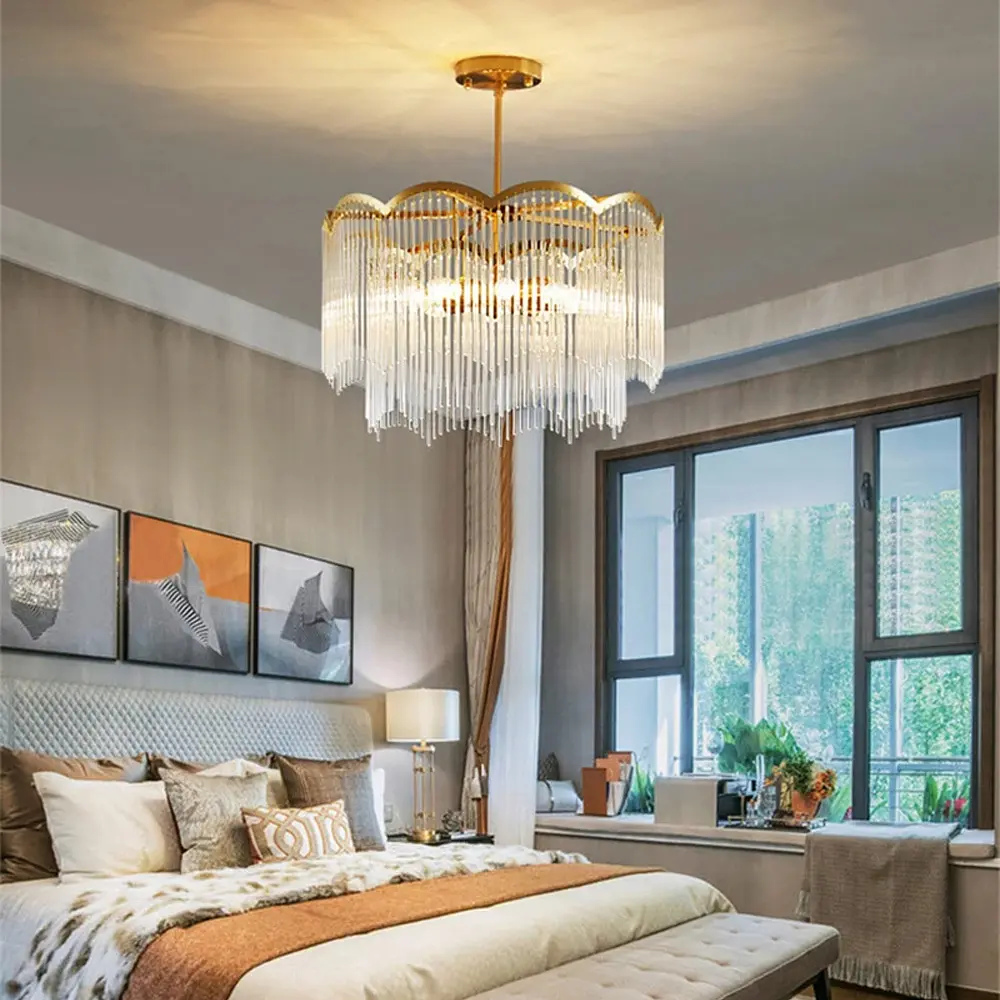 Латунная люстра Maria Theresa в двух размерах Line.F Диаметр 60см - фото 2