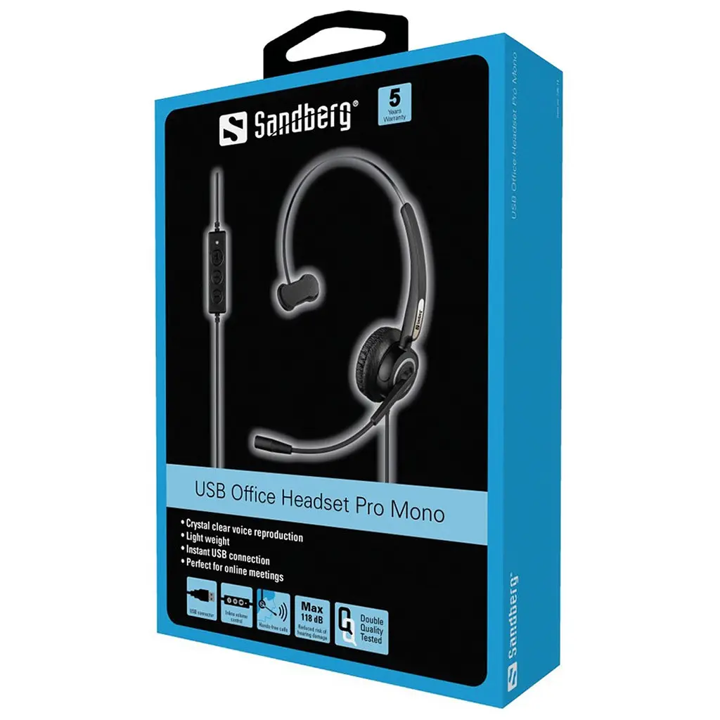 Наушники Sandberg USB Office Headset Pro Mono (126-14) - фото 4