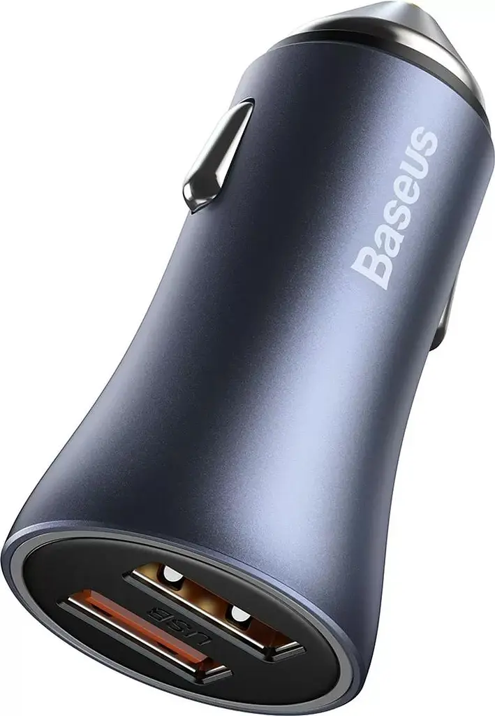 Зарядний пристрій Baseus Golden Contactor Pro USB-A/USB-A Dark Gray (CCJD-A0G) - фото 3