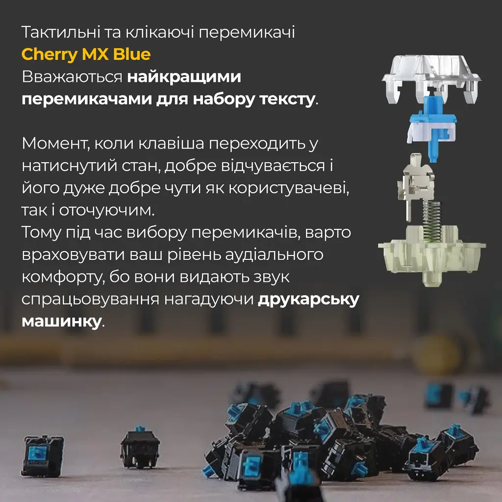 Клавіатура Ducky One 3 Cherry MX Blue RGB Black [DKON2108ST-CUAPXCLAWSC1] UA [126066] - фото 11