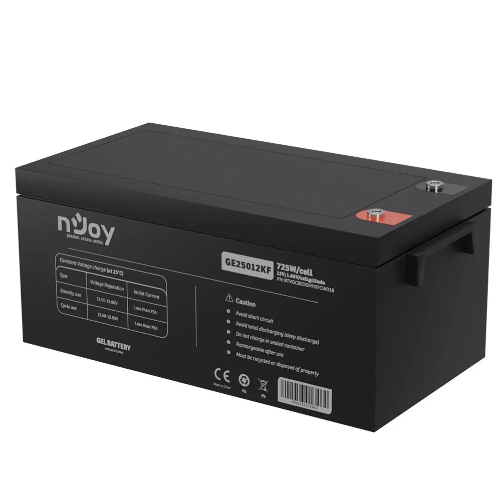 Акумуляторна батарея Njoy GE25012KF 12V 250AH (BTVGCBEOGHYKFCW01B) GEL - фото 3