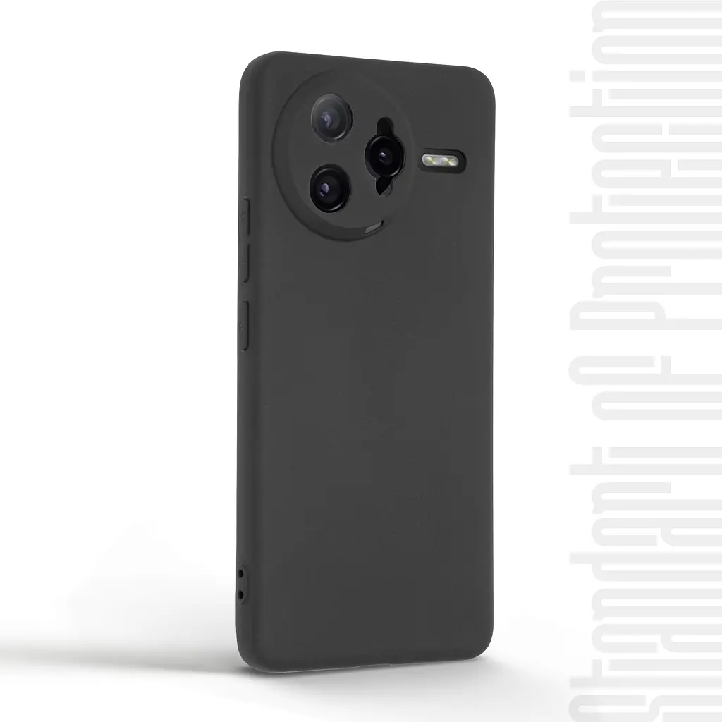 Чехол-накладка для смартфона Xiaomi Poco F7 Ultra противоударный, силиконовый, термополиуретановый (ТПУ), с защитой камеры и корпуса, черный, защита всего корпуса, ArmorStandart (ARM85216) - фото 2