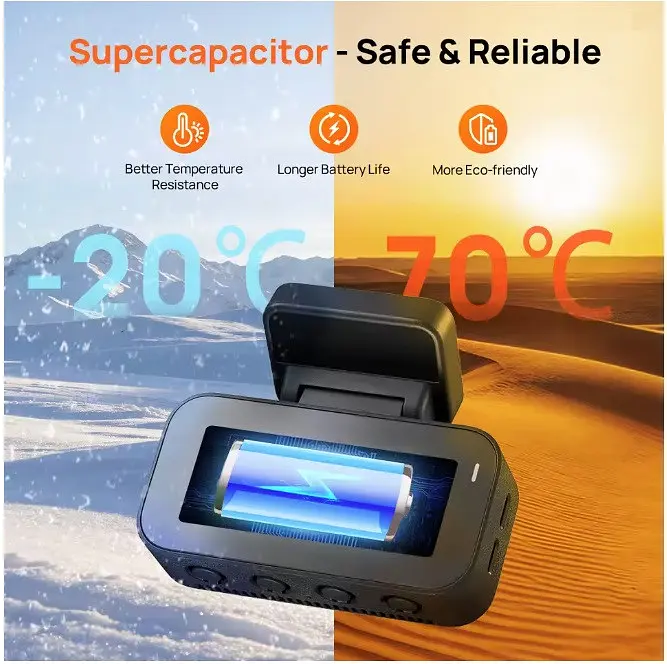 Відеореєстратор Xiaomi 70mai Rearview Dash Cam A900 + задня камера - фото 5