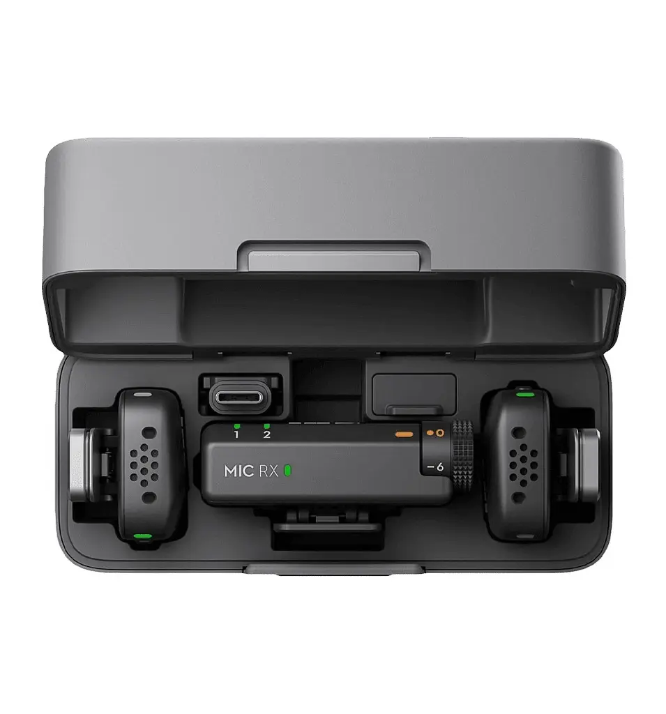 Набір - бездротова мікрофонна радіосистема для смартфона камери DJI Mic Mini 2TX + 1RX + Charging Case (CP.RN.00000433.01) - фото 4