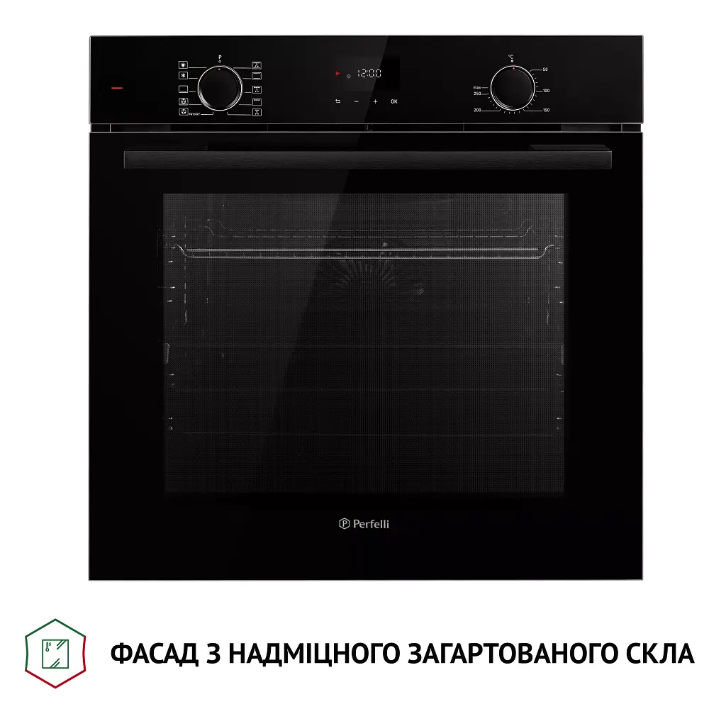Духова шафа електрична Perfelli Diamond 6D10N Nero - фото 3