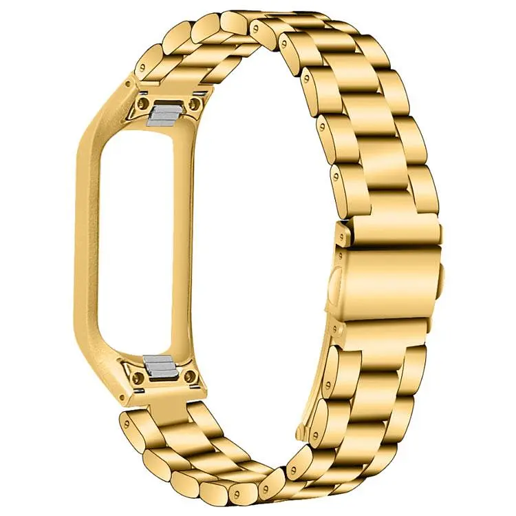 Металлический ремешок Primo для фитнеса браслета Samsung Galaxy Fit E ( SM-R375 ) Gold - фото 3