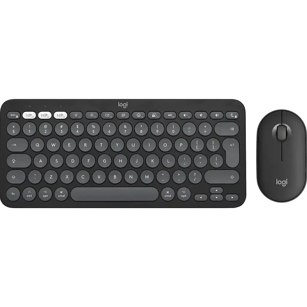 Комплект беспроводной (клавиатура и мышь) Logitech Pebble 2 Combo for Mac Graphite (920-012244) - фото 6