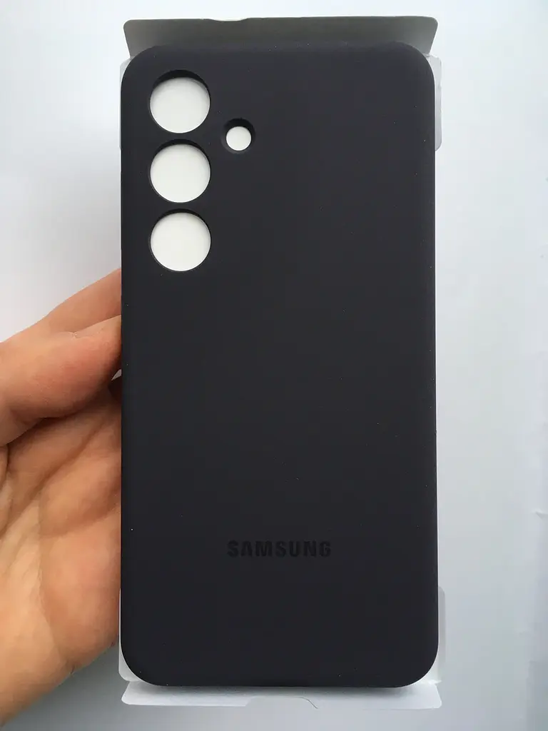 Оригінальний силіконовий чохол Silicone Case для Samsung Galaxy S24 Plus (S926) EF-PS926TEEGWW Dark Violet - фото 6