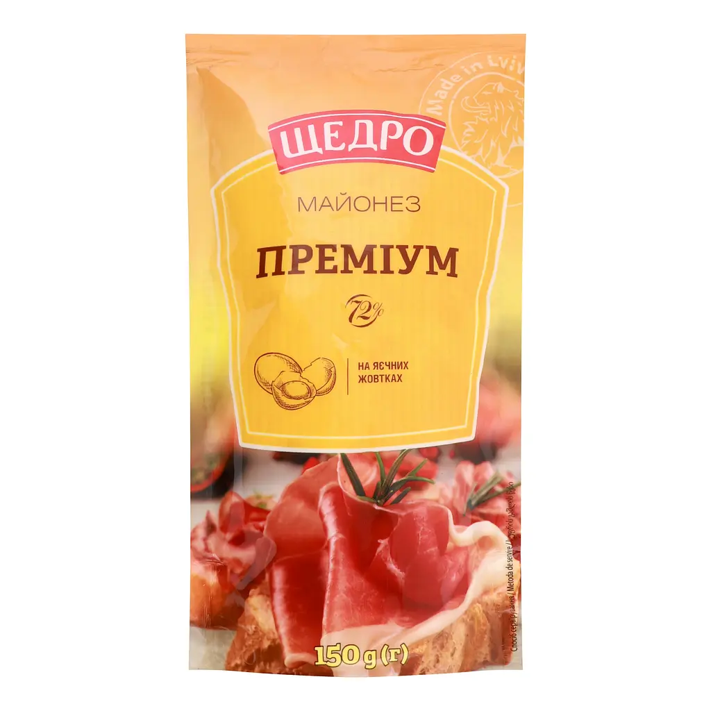 Майонез Щедро Преміум 72%, 150 г (783904) - фото 2