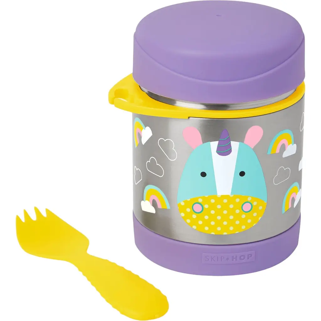 Термос для їжі Skip Hop Zoo Єдиноріг 325 мл фіолетовий з жовтим (252382) - фото 2